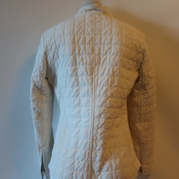 WOMENS CHEBY WHITE QUILTED LACE ITALIAN FULL ZIP JACKET 42 US/6 * - Picture 11 of 14